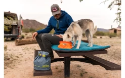 Ruffwear Kibble Kaddie Portable Dog Food Container 24 X 43 Cm Slate Blue