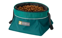 Ruffwear Quencher Cinch Top Dog Bowl For Travel M Tumalo Teal -Ruffwear 591763 4304151