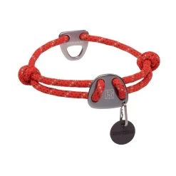 Ruffwear Knot-a-Collar Dog Collar -Ruffwear Ruffwear Knot a Collar Dog Collar Red Sumac NZ