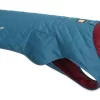 Ruffwear Stumptown Quilted Dog Coat Metolius Blue