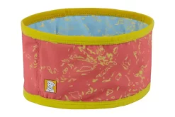 Ruffwear Swamp Cooler Dog Cooling Neck Gaiter Salmon Pink/ Blue Mis