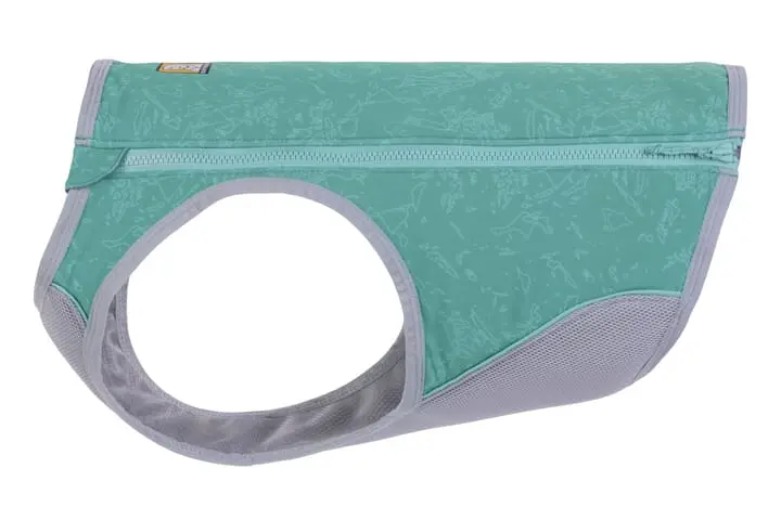 Ruffwear Swamp Cooler Zip Dog Cooling Vest Aurora Teal 3 Ruffwear Swamp Cooler Zip Dog Cooling Vest Aurora Teal - Image 3